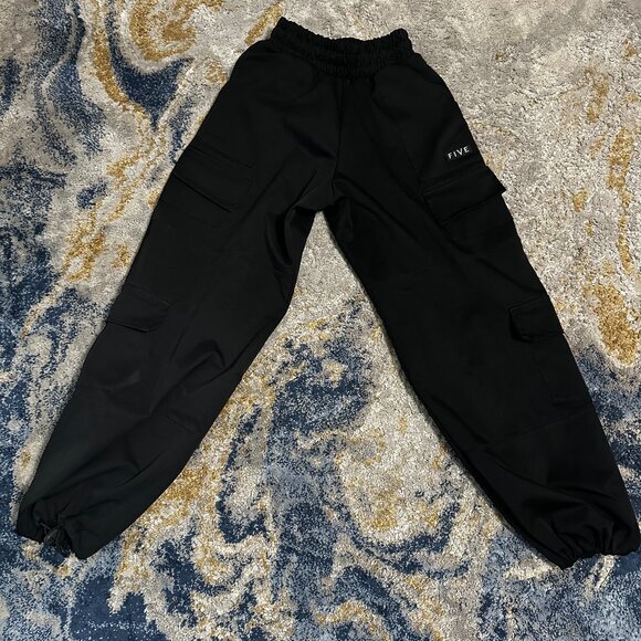 Five | Black Cargo Pants - Picture 2 of 3